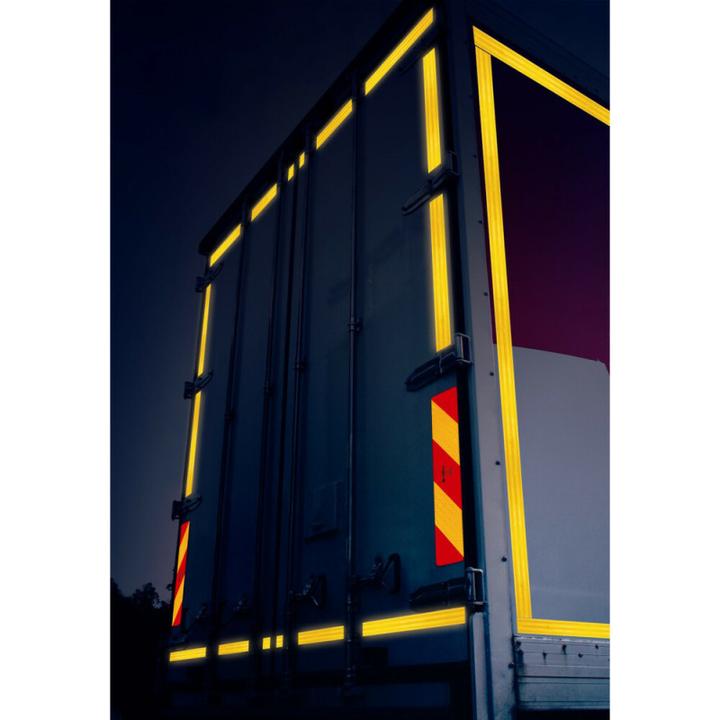 Image du produit Lampa Ruban de signalisation de sécurité pour surfaces rigides - 50 m - jaune