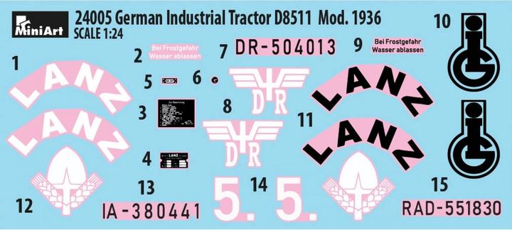 Immagine prodotto Trattore industriale tedesco 1:24 D8511 (1)