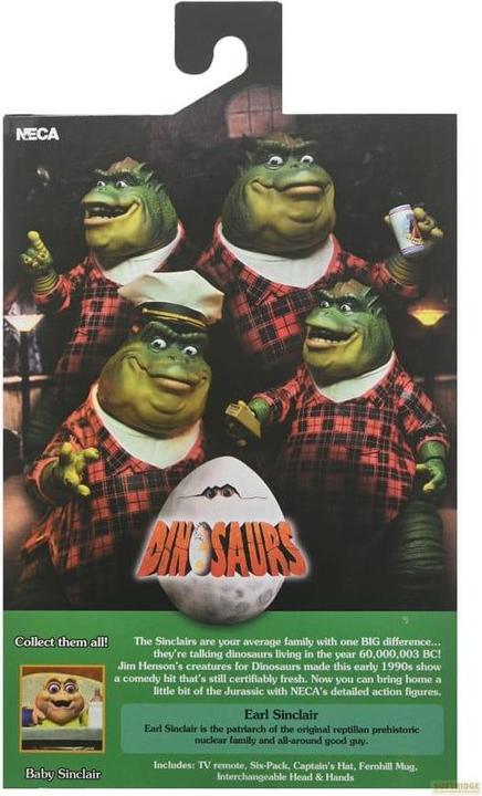 Actual product image Neca Dinosaurs Action Figure Ultimate Earl Sinclair 18 cm