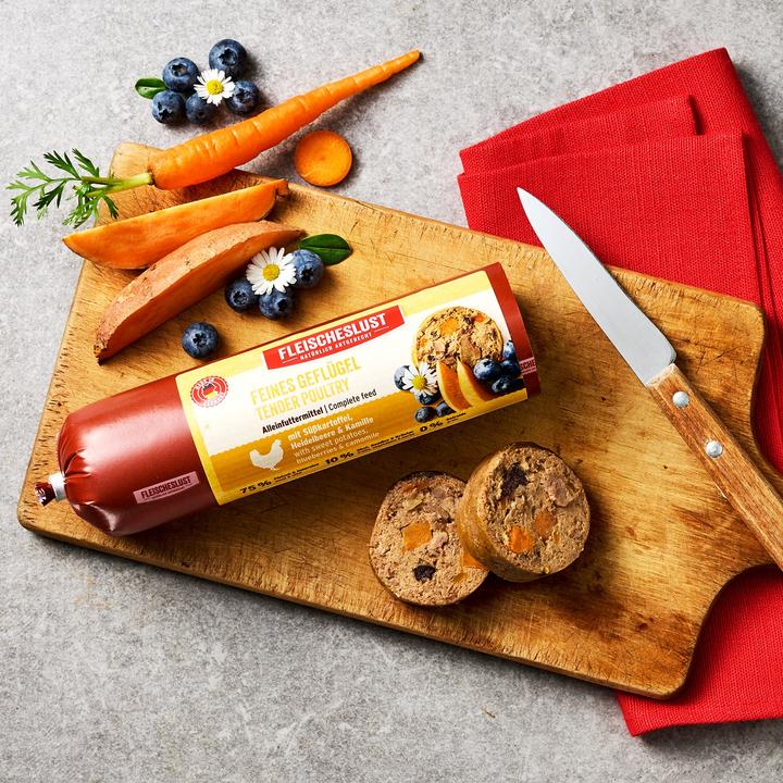 Produktbild Fleischeslust Nassfutter Feines Geflügel mit Süsskartoffel 200 g (Adult, 1 Stk., 200 g)