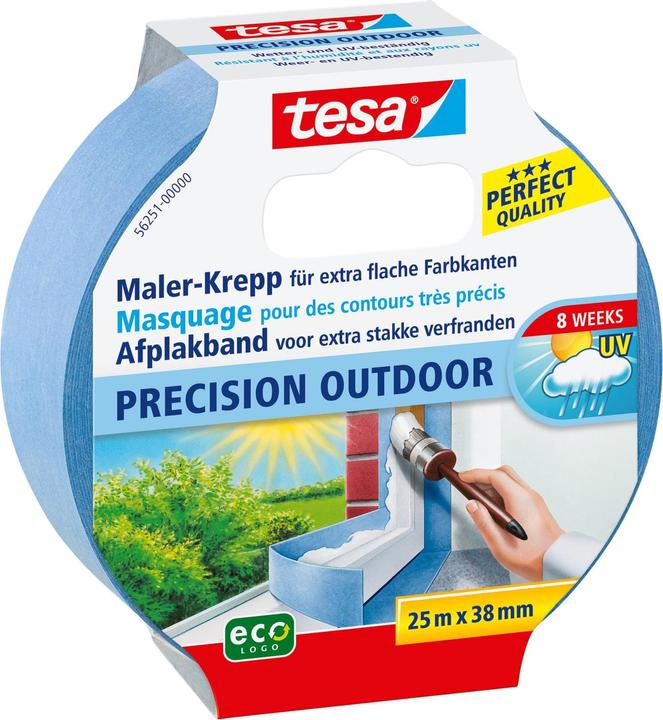 Actual product image tesa Painter's masking tape OUTDOOR, painter's tape for outdoor use (38 mm)