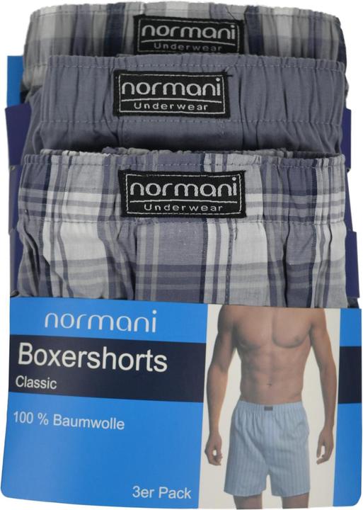 Produktbild Normani 3 Stück Herren Web Boxershorts (S, 3er Pack)
