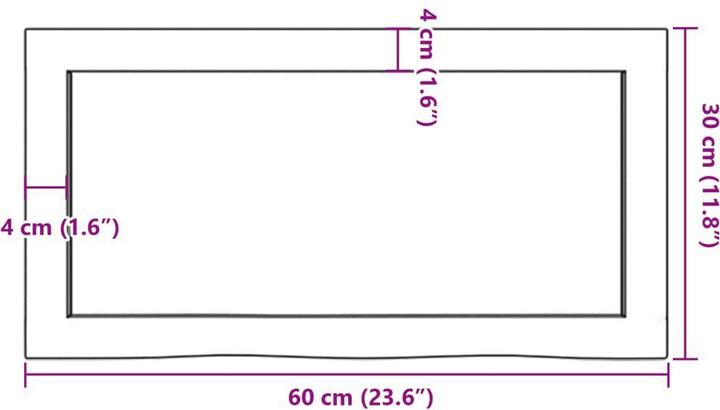 Actual product image VidaXL Lian (60 x 30 x 6 cm)