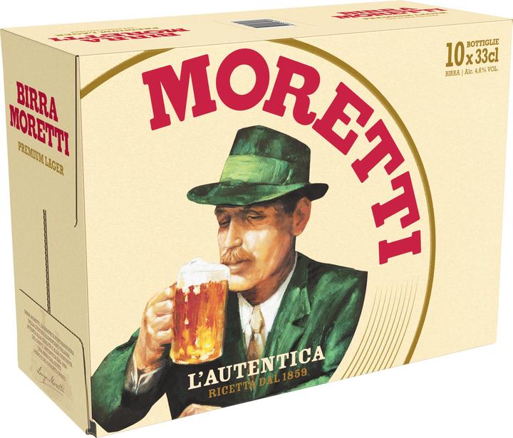 Immagine prodotto Birra Moretti 33 cl 4,6% EW 10 Pack (10 x 33 cl)