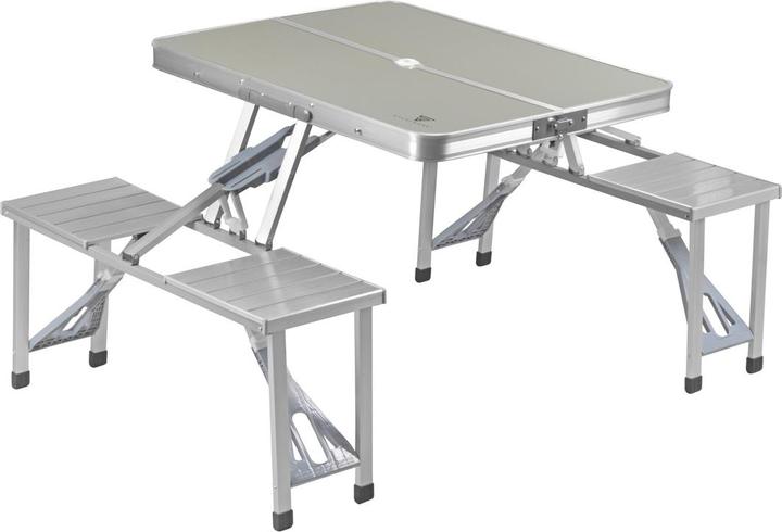 Actual product image Stahlwerk Camping table with chairs Folding aluminum folding table set