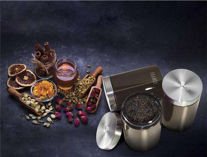Actual product image BerlingerHaus 3-piece canister set metal