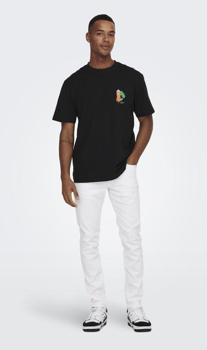 Actual product image Only & Sons ONSLoom White Slim Fit Jeans (W31/L30)