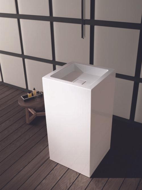 Immagine prodotto Alape Lavabo WT.RX450QS, quadrato L: 455mm H: 900mm P: 507mm, 4804000000, bianco (507 mm, 455 mm)
