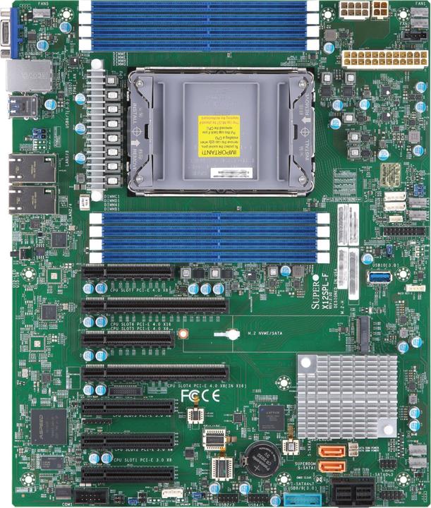 Image du produit Supermicro X12SPL-F (LGA 4189, Intel C621, ATX)