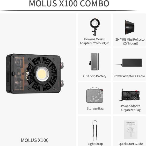 Produktbild Zhiyun Molus X100 Combo (Videoleuchte)