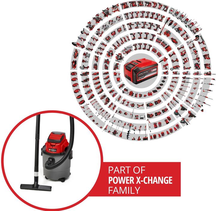 Actual product image Einhell TC-VC 18/15 Li-Solo 2347145 (Wet dry vacuum cleaner)