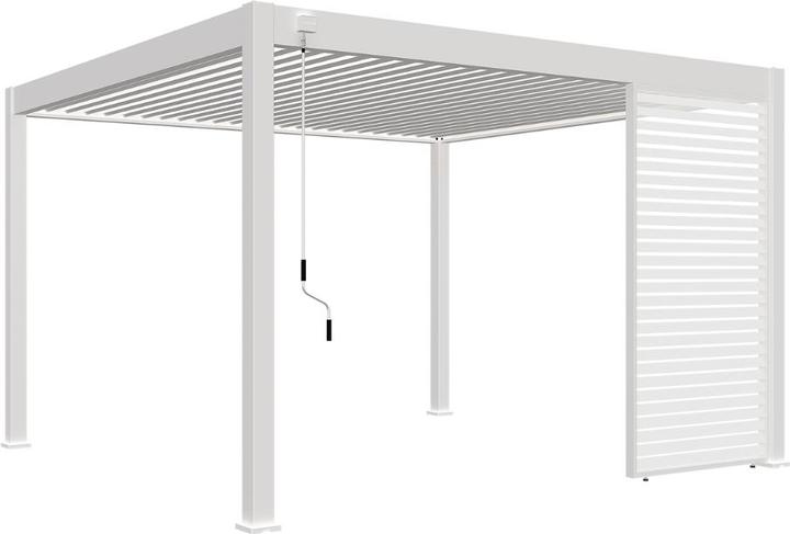 Produktbild Ventaris Lamellenwand horizontal 1.23m Polarweiss (6 cm, 123 cm)