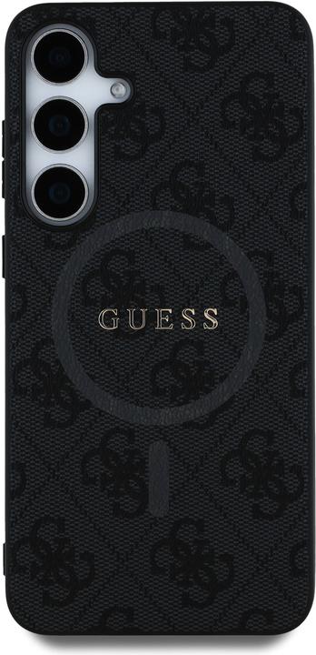 Actual product image Guess Hülle Monogramm mit integriertem MagSafe und goldenem Logo (Samsung Galaxy S25)