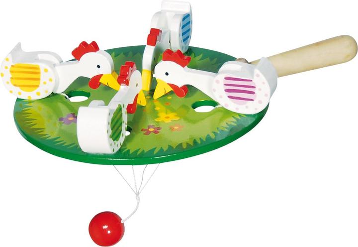 Goki Pecking chicken game (German, Italian, English, French)