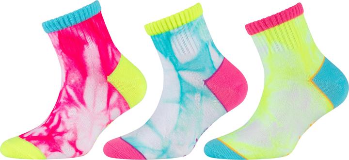 Produktbild Skechers 3PPK Girls Casual Fancy Tie Die Socks SK41076-1001 - (31, 34)