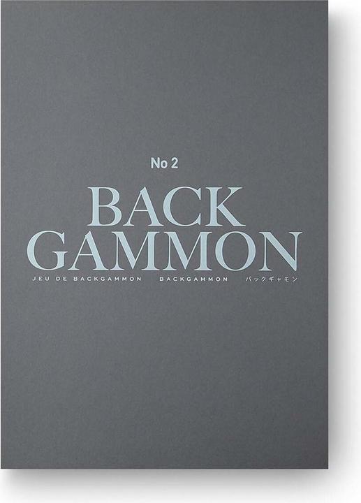 Printworks Board Game Backgammon No.2 (German, French, Italian, English)