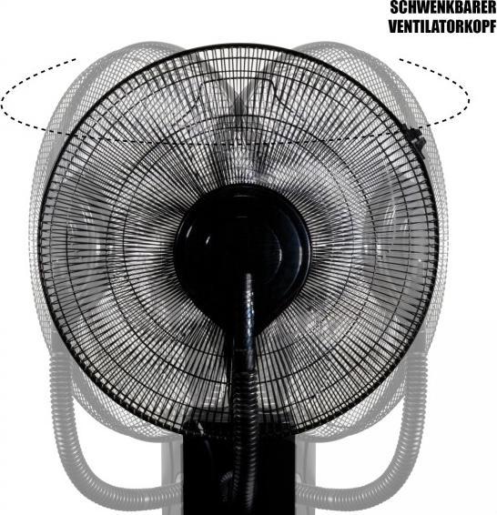 Image du produit IHP MAUK 16" Ventilator mit Sprüh - Nebel - Kühlung 80W 1,2L Überhit