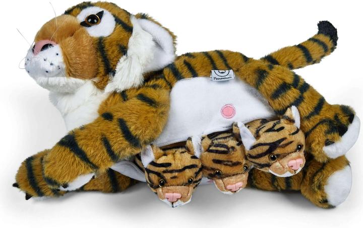 Produktbild Mamanimals Kuscheltier Mama Tiger & Babys (16 cm)
