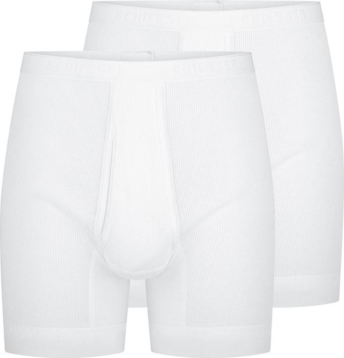 Schiesser 2er Pack Original Classics Doppelripp Unterhose kurz