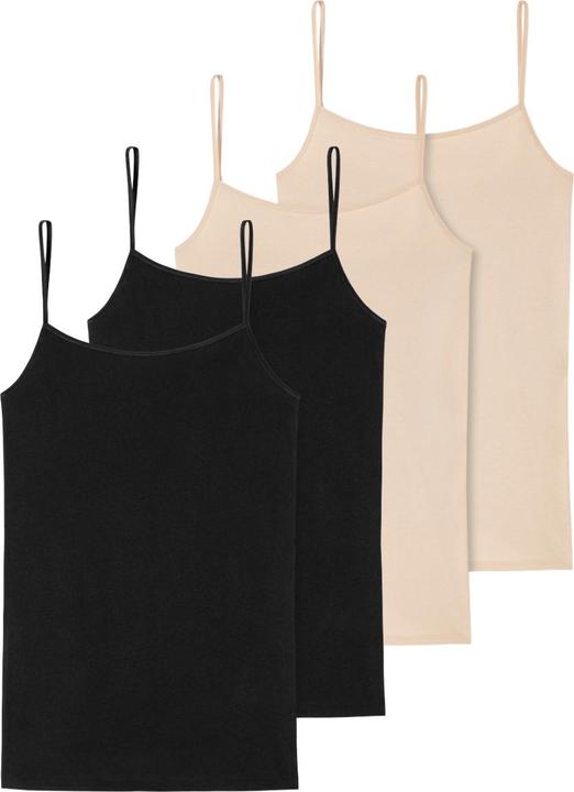 Produktbild Schiesser 4er Pack 95/5 Organic Spaghetti-Top (48, 4XL)
