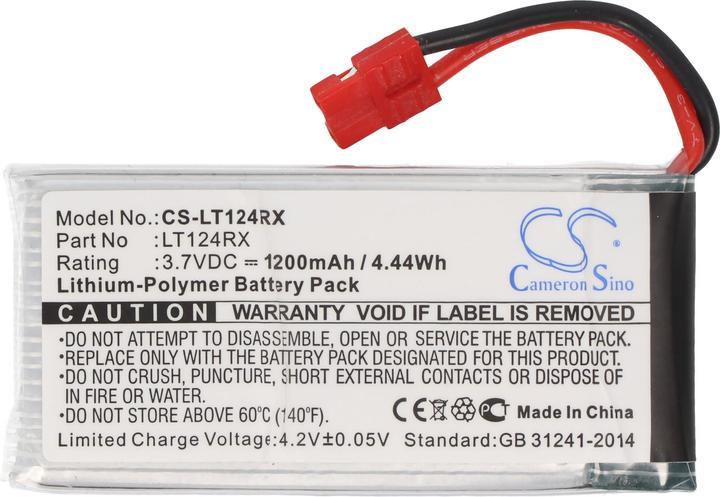 Immagine prodotto AccuCell Batteria ai polimeri di litio - 1200mAh (3,7V) - per modelli come Syma X5HC (3.70 V, 1200 mAh)