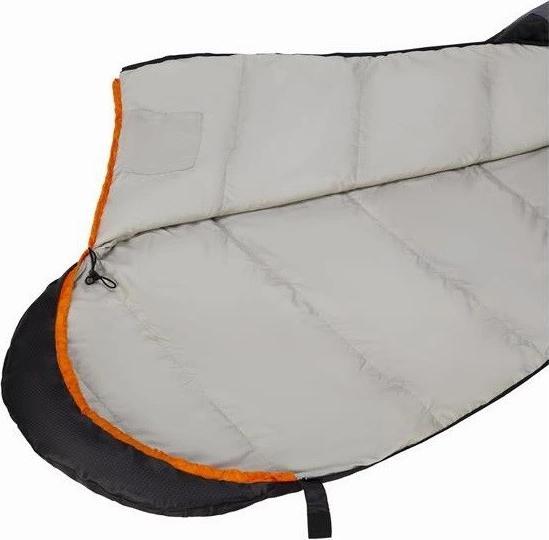 Actual product image Nils Nc1705 Sleeping Bag Ultralight Grey-Orange Camp (215 cm)