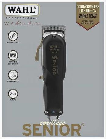 Actual product image Wahl cordless senior