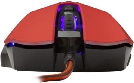 Actual product image White Shark Gaming mouse Hannibal 2, with backlight, 6 buttons, Red (Cable)