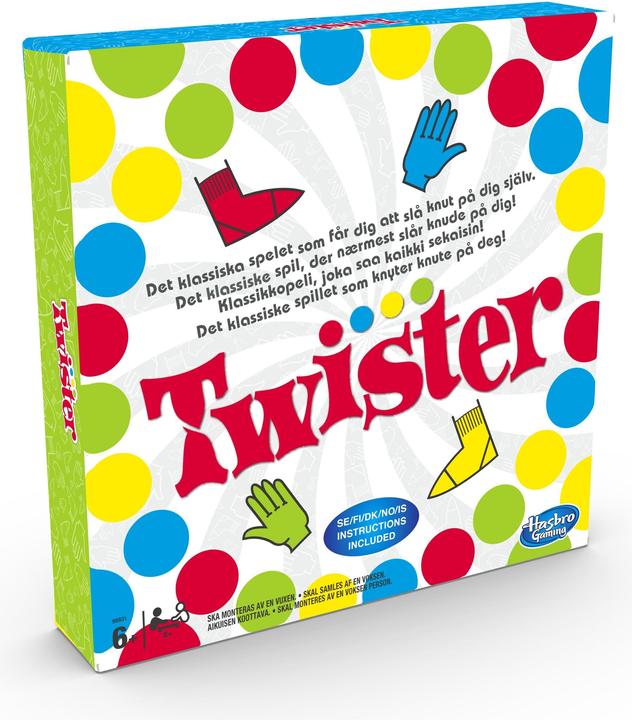 Hasbro Gaming Twister Twister Game (Swedish, Danish, Icelandic, Finnish, Norwegian)