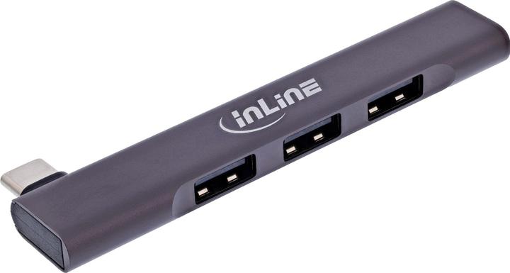Immagine prodotto InLine Hub USB-C sottile, 4 porte, USB 3.0 + 3x USB 2.0, design sottile (USB-C, 4 Porti)