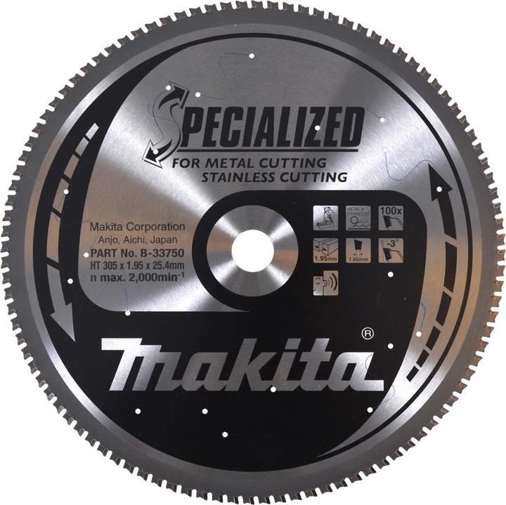 Productafbeelding Makita SPECIALIZED Zaagblad voor metaal & roestvrij staal Ø 3055x100Z