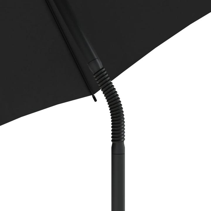 Image du produit VidaXL Canapé de jardin 2 places Parasol Tabouret Banc de jardin Gris clair Poly rotin