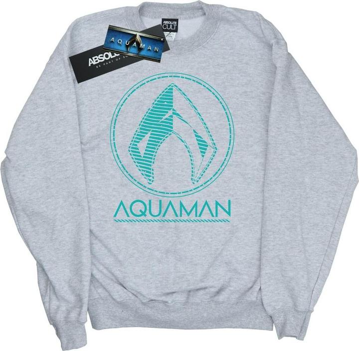 Immagine prodotto Aquaman Aqua Logo Felpa Uomo (M)