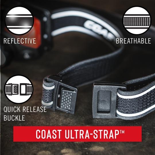 Produktbild Coast FL75R wiederaufladbare Stirnlampe 1000 Lumen - in Hängebox (530 lm)