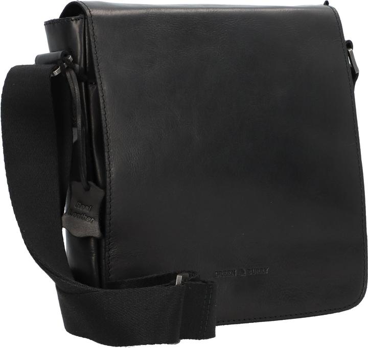 Produktbild Greenburry Pure Black Umhängetasche Leder 22 cm