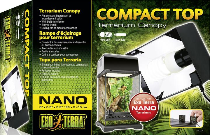 Immagine prodotto Exo Terra Coperchio per terrario Compact Top 20x9x15cm
