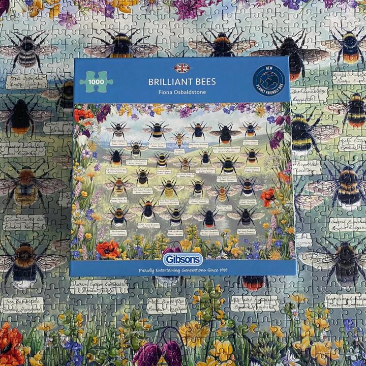 Actual product image Gibsons Puzzle Brilliant Bees 1000 pieces (1000 pieces)