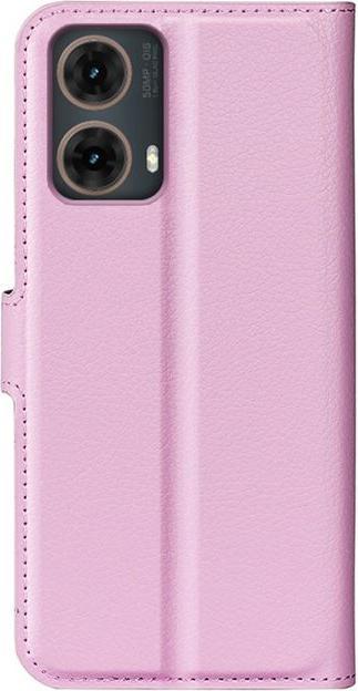 Actual product image MU Classic Litchi Leather Bookcover Series (Motorola Moto G85)