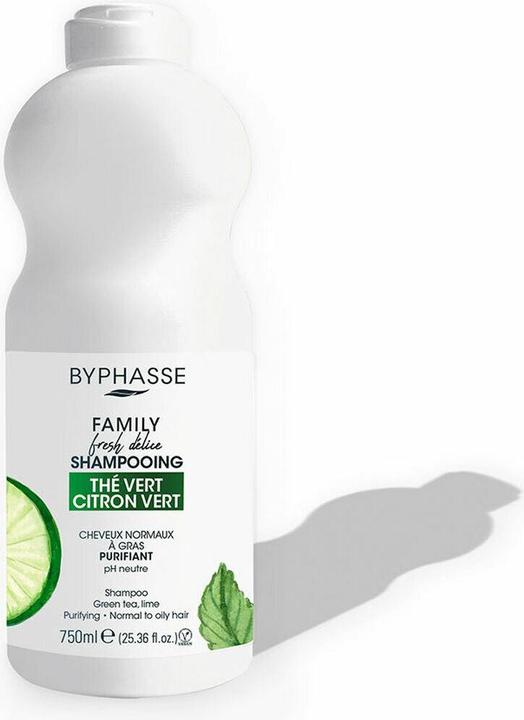 Byphasse Family Fresh Delice Champú Cabello Normal A Grasa 750ml (750 ml, Flüssiges Shampoo)