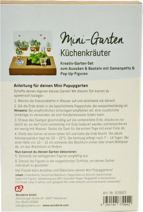 Image du produit Wunderle Mini-Garten Küchenkräuter