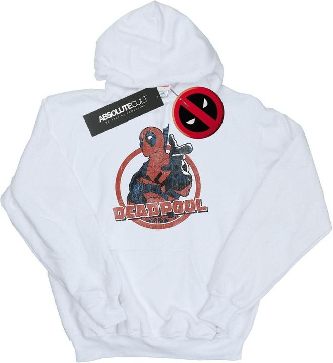 Actual product image Mens Deadpool Gun Finger Hoodie (XL)