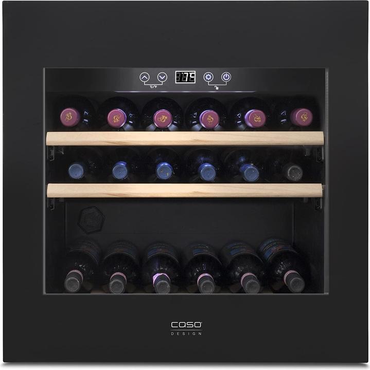 Caso Cave à vin encastrable WineDeluxe E 29, Noir, Droite