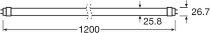 Image du produit Osram LED TUBE T8 EM ENERGY EFFICIENCY CLASS A 1200 mm 10W 840 (G13, 10 W, 2100 lm, 8 x, A)