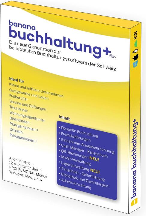 Banana Buchhaltung Plus (12 Monate)
