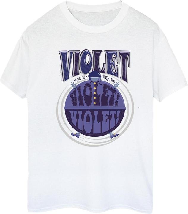Immagine prodotto Willy Wonka & the Chocolate Factory Violet Turning Violet Maglietta Ampia Donna (M)