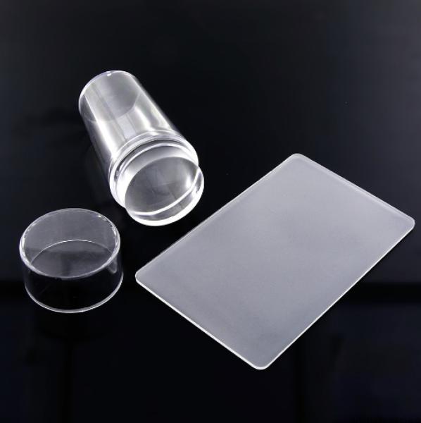 Produktbild GNBLab Nail Art Stamp Clear & Scraper
