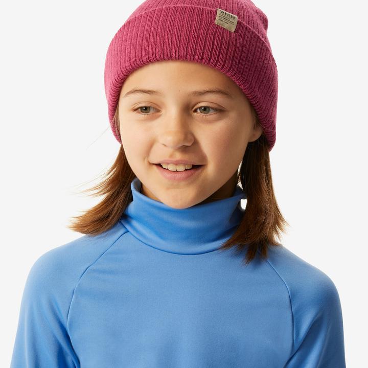 Produktbild Wedze Skiunterwäsche Funktionsshirt Kinder hoher Kragen - BL 500 blau (116)