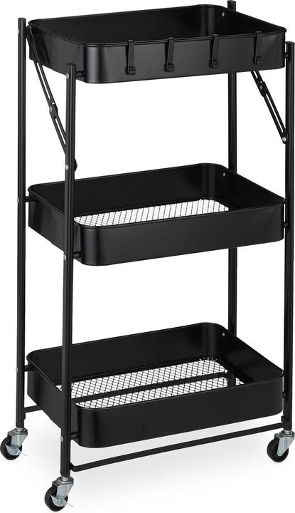 Actual product image Relaxdays trolley on wheels