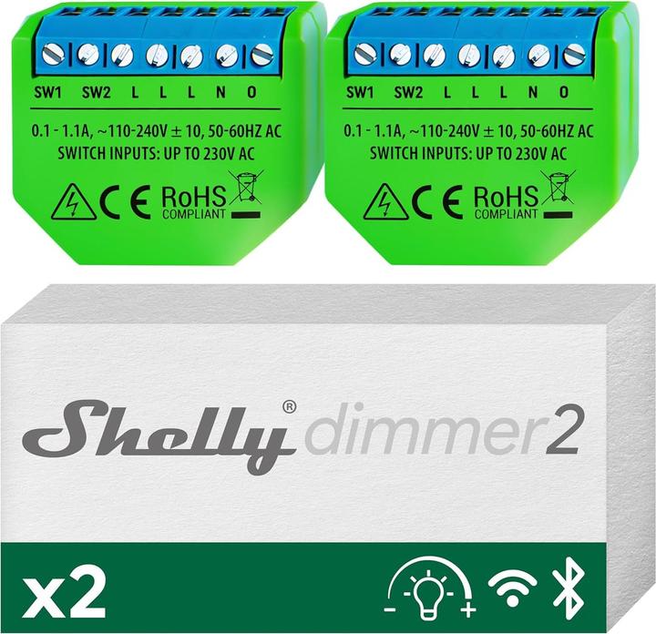 Actual product image Shelly Dimmer 2 x2 (Dimming actuator)