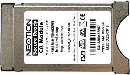Immagine prodotto Neotion Viaccess Secure CAM ACS 3.1 / PRD-MTVx-6320 (Via d'accesso, Modulo CI)